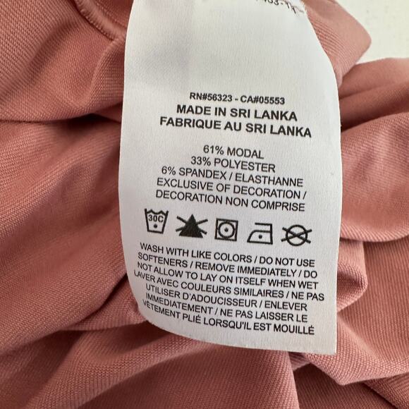 Nike Yoga Cardigan Sweater WMNS XXL Pink Snap Closure 3/4 Sleeve Dri-Fit Stretch - Picture 8 of 9